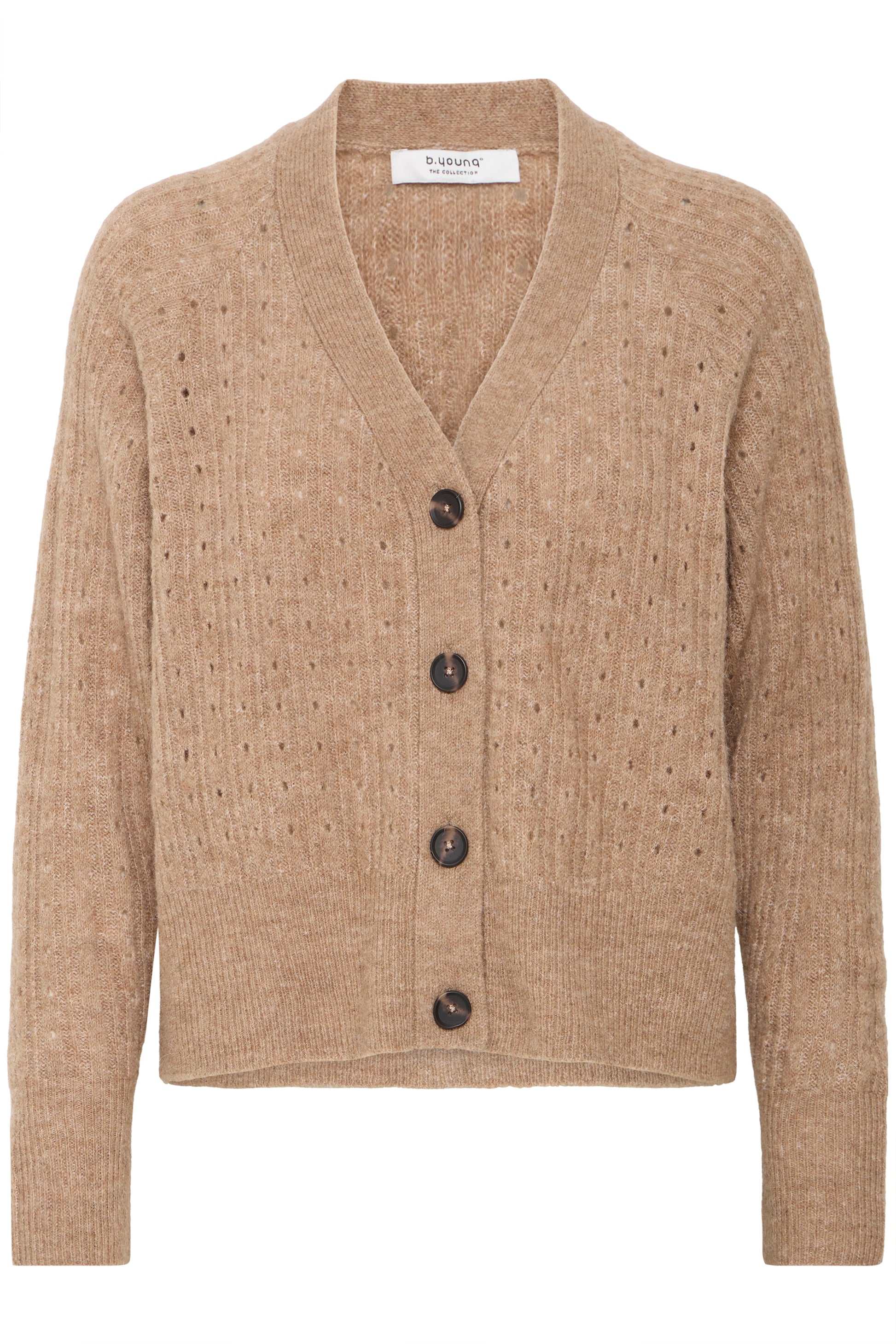 B Young ByMonna Cardigan | Walnut Melange