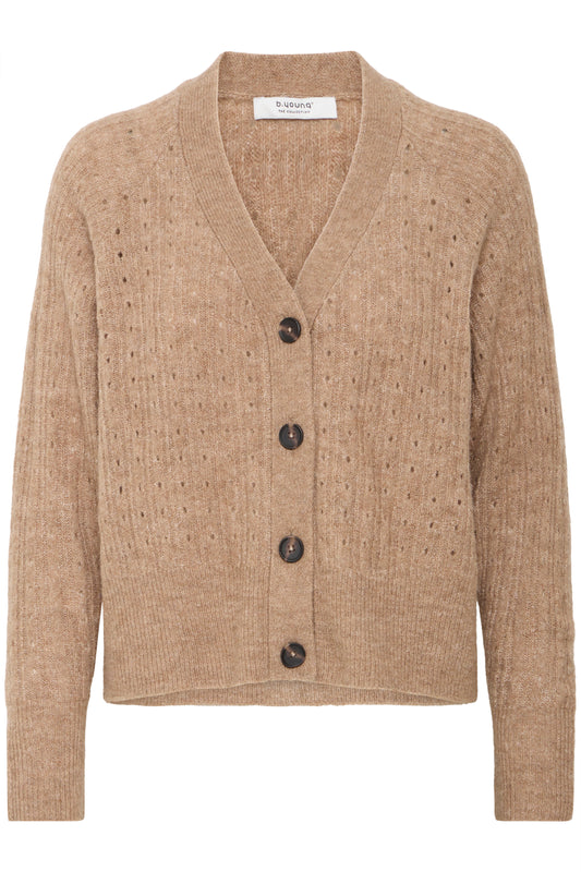 B Young ByMonna Cardigan | Walnut Melange