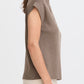 B Young Orla Zipper Vest | Walnut Melange
