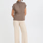 B Young Orla Zipper Vest | Walnut Melange