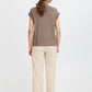 B Young Orla Zipper Vest | Walnut Melange