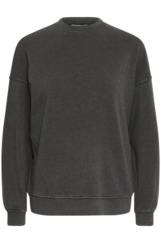 B Young ByStana Loose Sweatshirt | Asphalt