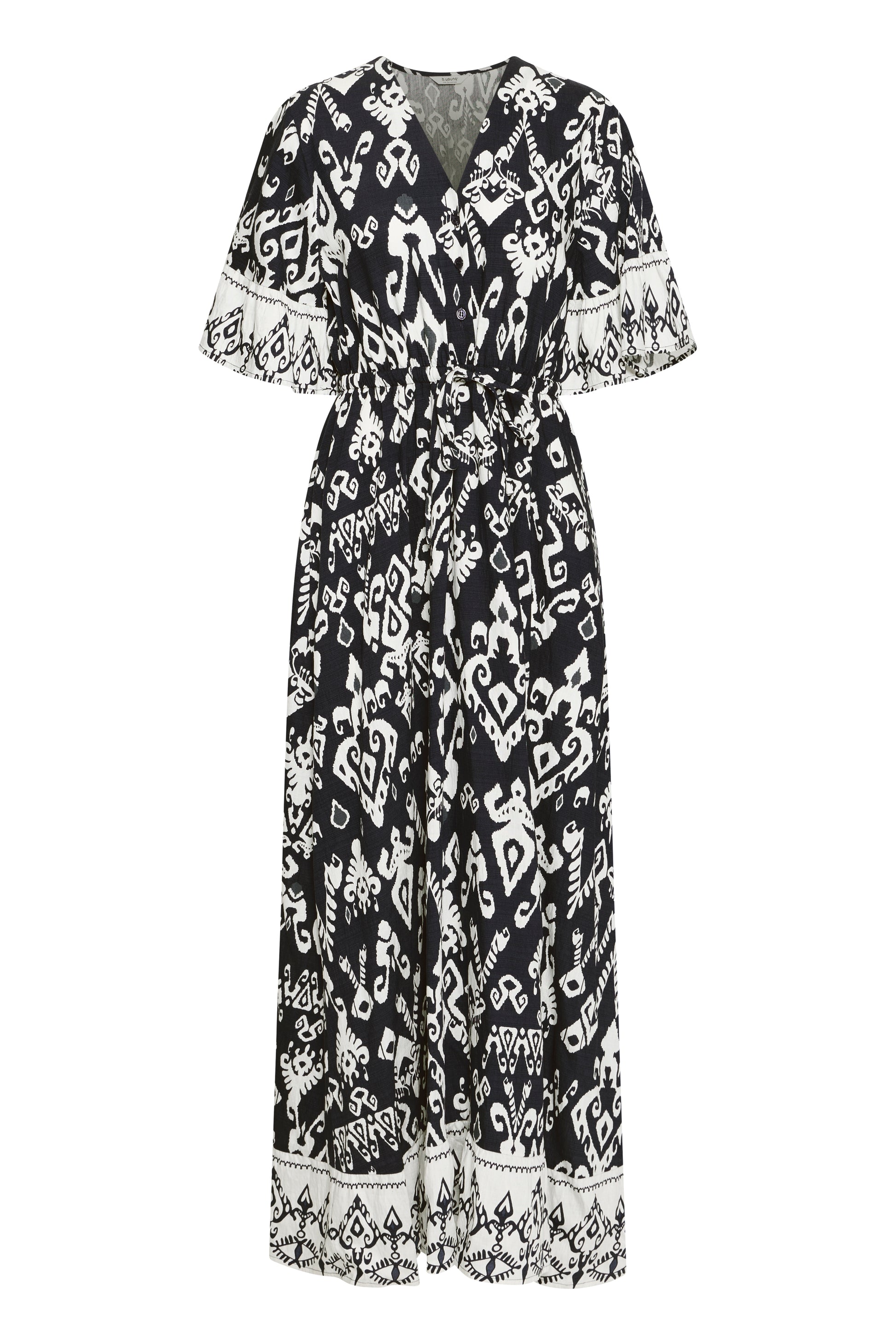 B Young Byjasmina  Long Dress | Black Eth Mix