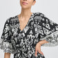 B Young Byjasmina  Long Dress | Black Eth Mix