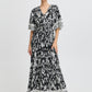 B Young Byjasmina Long Dress | Black Eth Mix