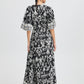 B Young Byjasmina  Long Dress | Black Eth Mix
