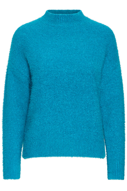 B Young ByOmsa Jumper | Fjord Blue