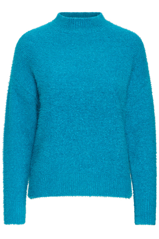 B Young ByOmsa Jumper | Fjord Blue