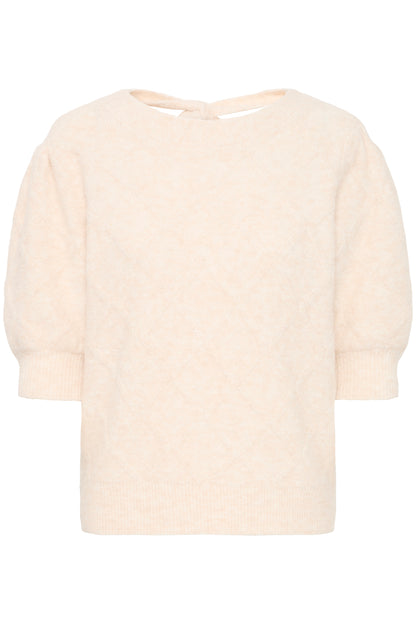 B Young ByOmea Bow Jumper | Birch Melange