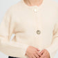 B Young Omanta Cardigan | Birch Melange