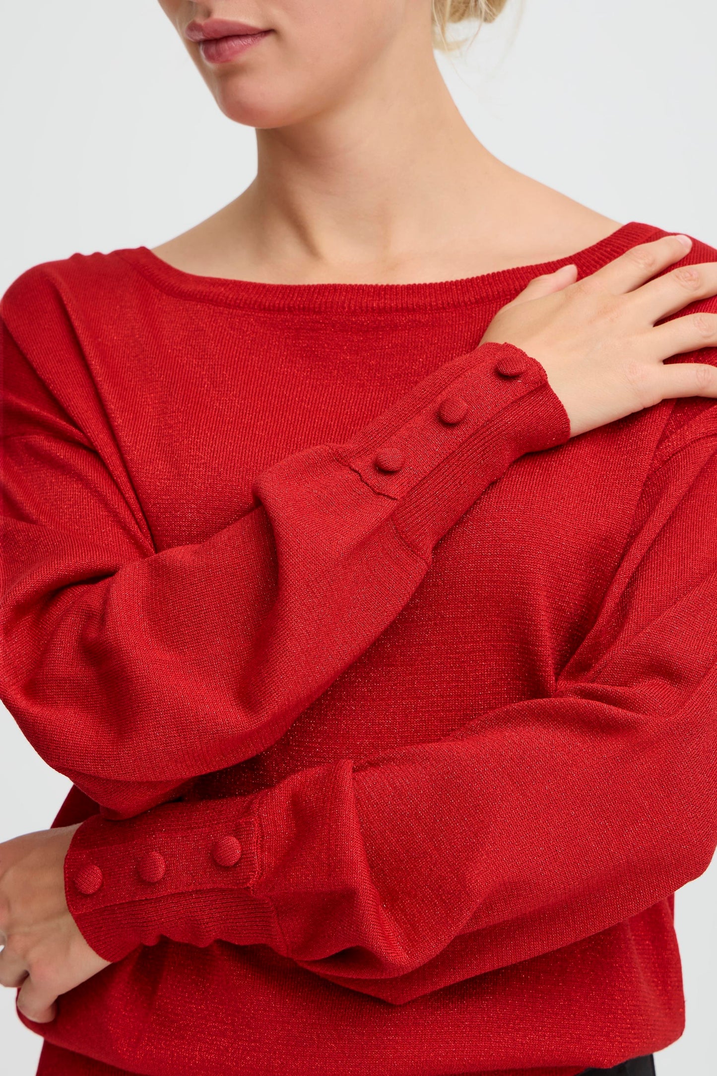 Bymobbe Boatneck Jumper | Barbados Cherry
