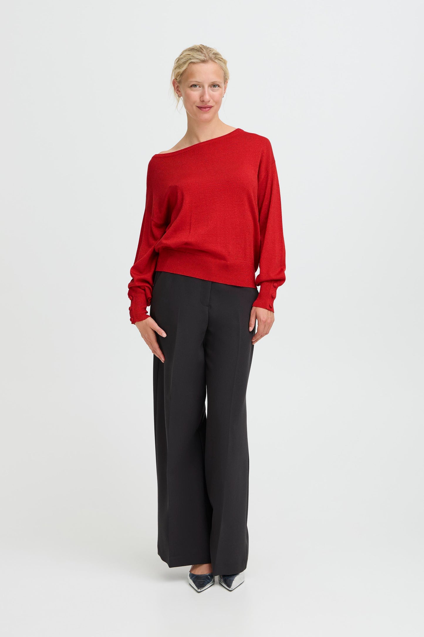 Bymobbe Boatneck Jumper | Barbados Cherry