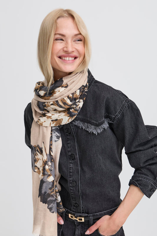 B Young Bywallam Scarf | String Mega Flower