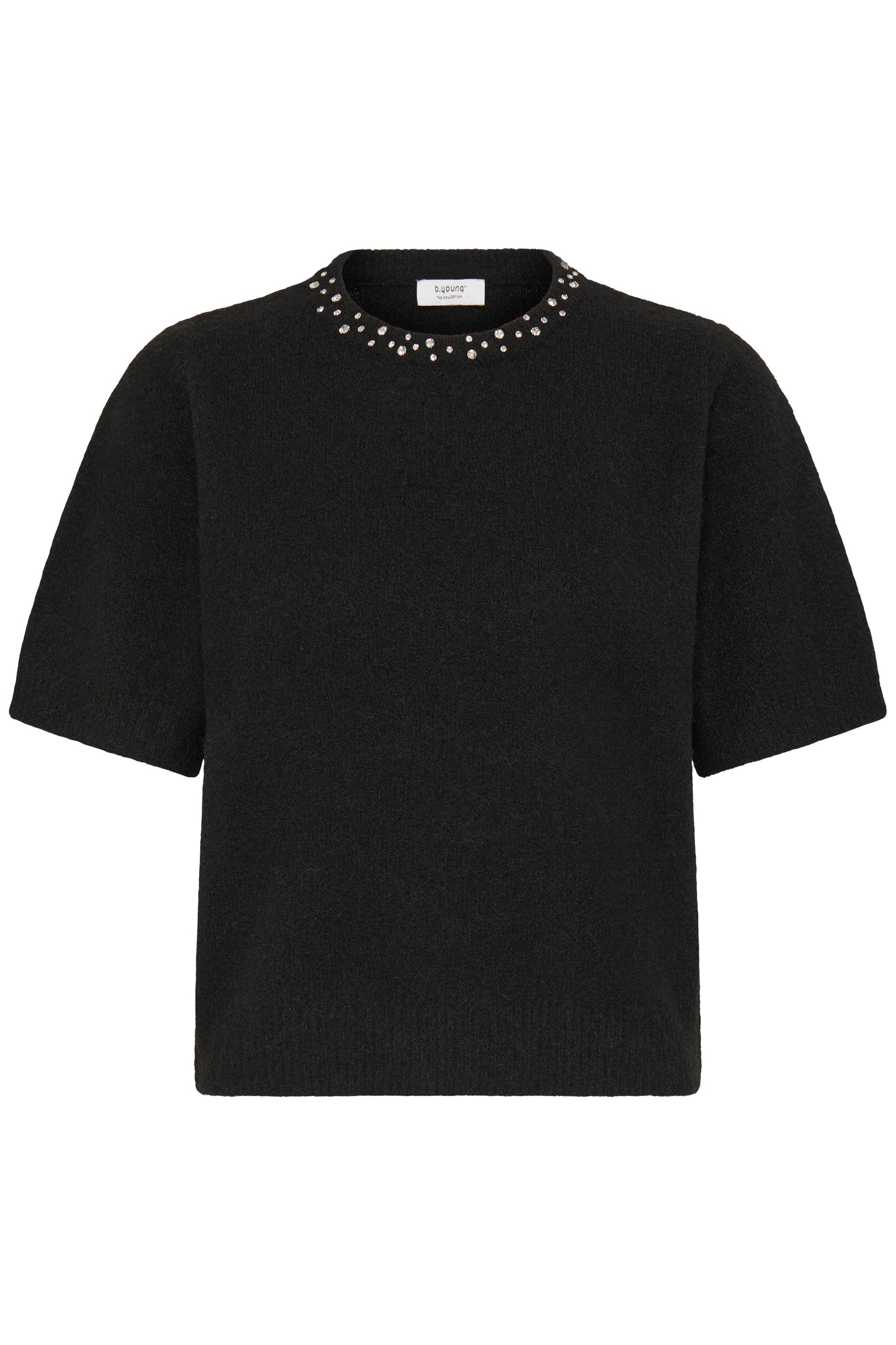 B Young Byomea Rhinestone Shirt Sleeve Jumper | Meteorite