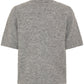 Byomea Rhinestone Short Sleeve Jumper | Mid Grey Melange