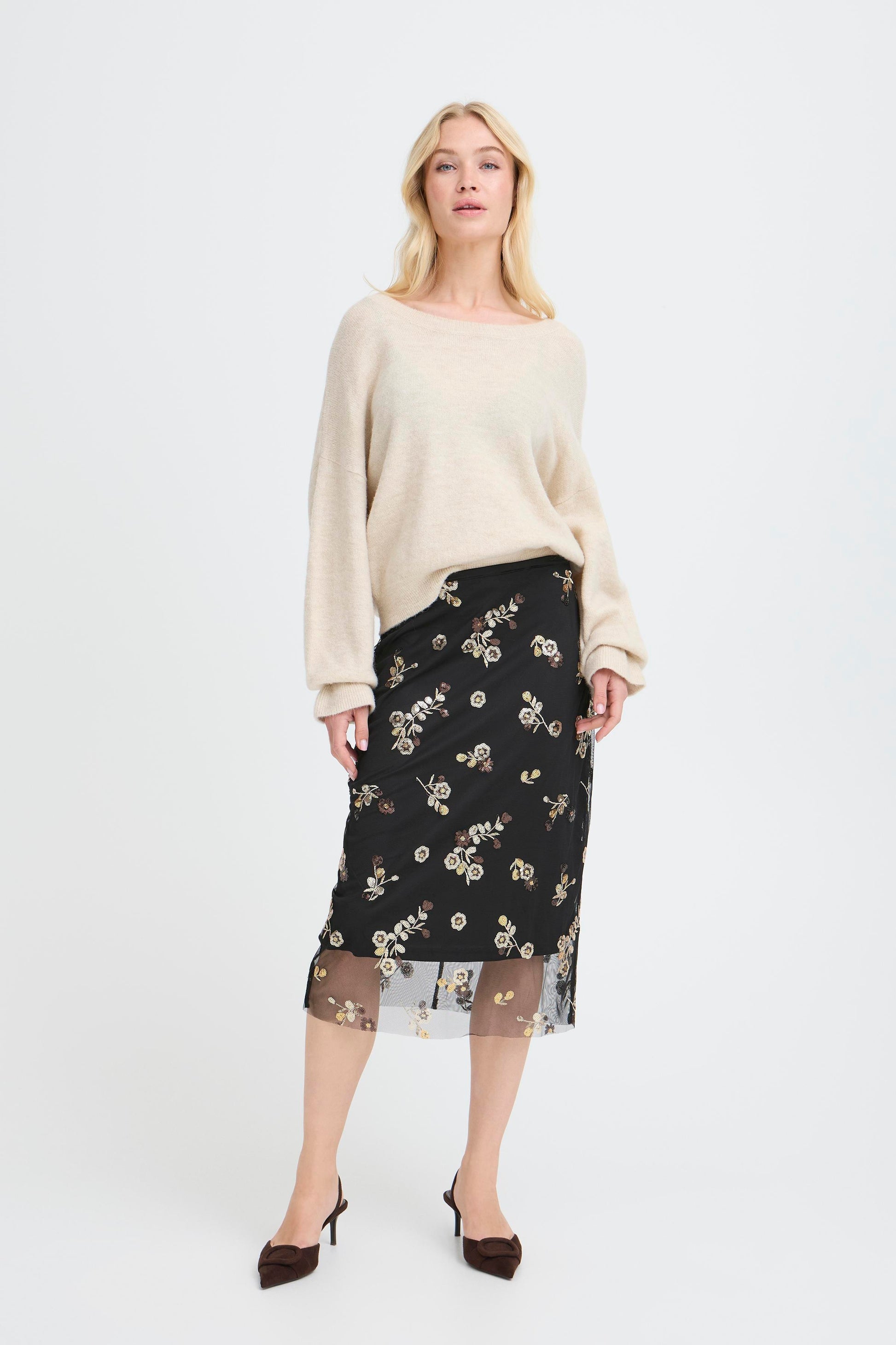 B Young Byrenaz Pencil Skirt | Meteorite
