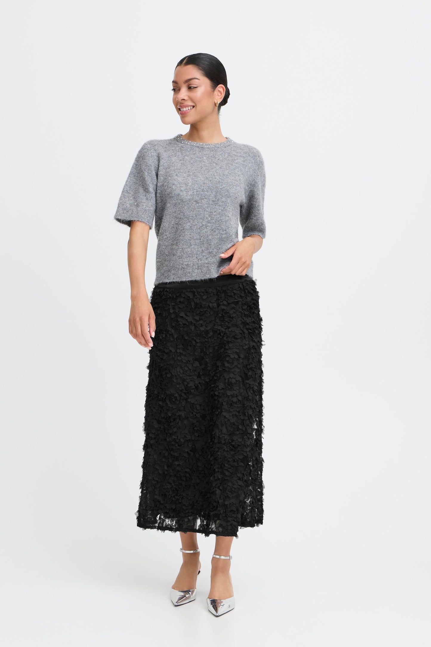 B Young Byrosalinda Skirt | True Black