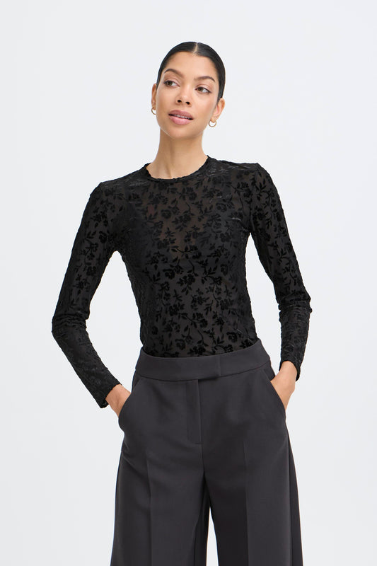 B Young Byshirley Top | True Black