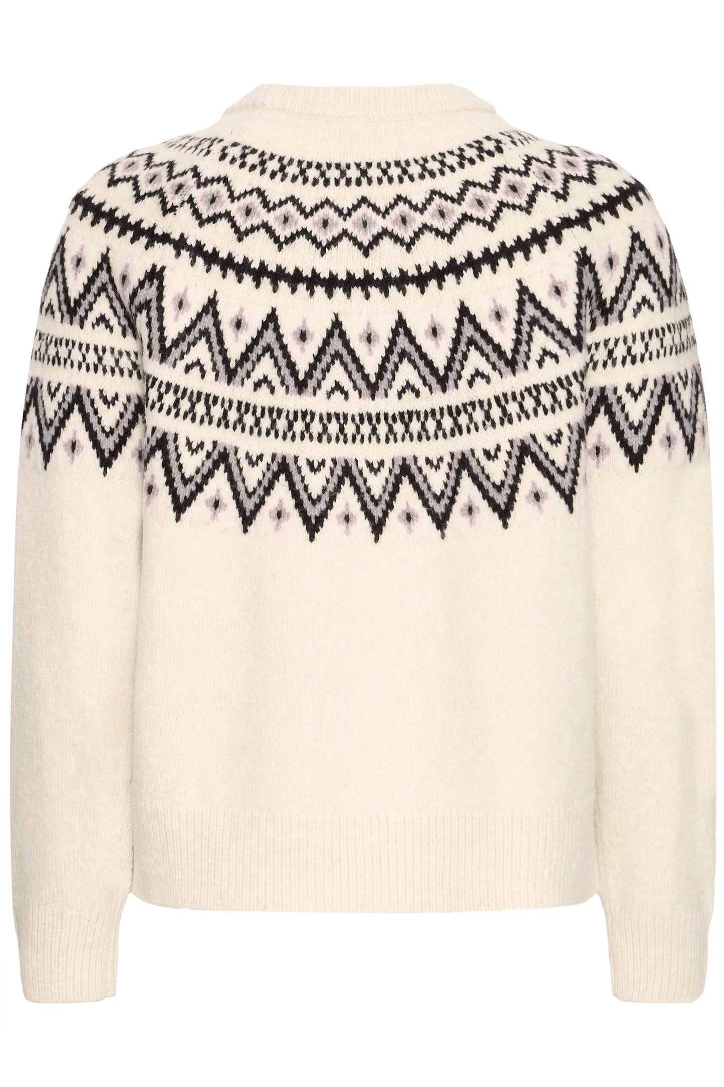 Byohelle Jacquard Jumper | Oatmeal Melange