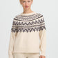 Byohelle Jacquard Jumper | Oatmeal Melange
