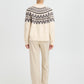 Byohelle Jacquard Jumper | Oatmeal Melange