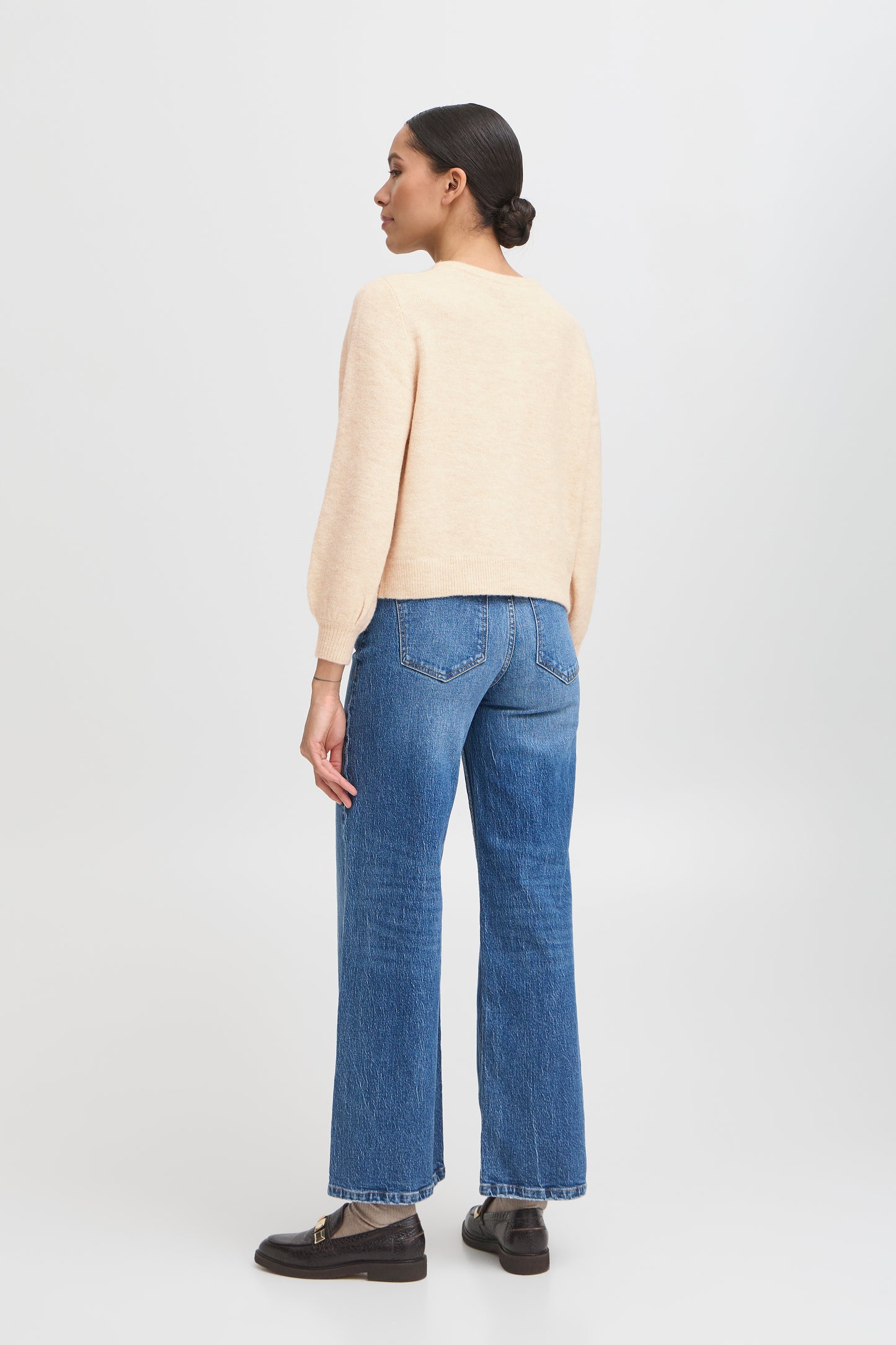 Bynimma Plain Cardigan | Oatmeal Melange