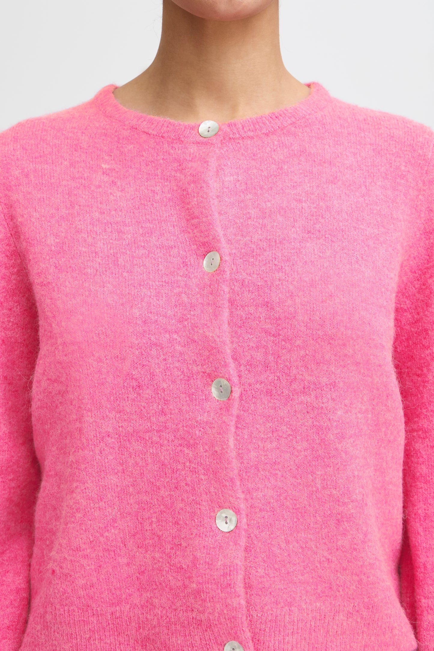 Bynimma Plain Cardigan | Phlox Pink