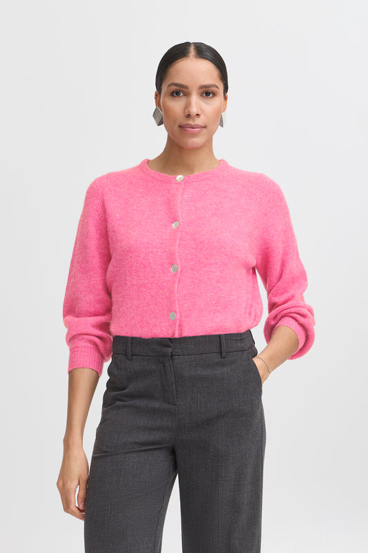 B Young Bynimma Plain Cardigan | Phlox Pink