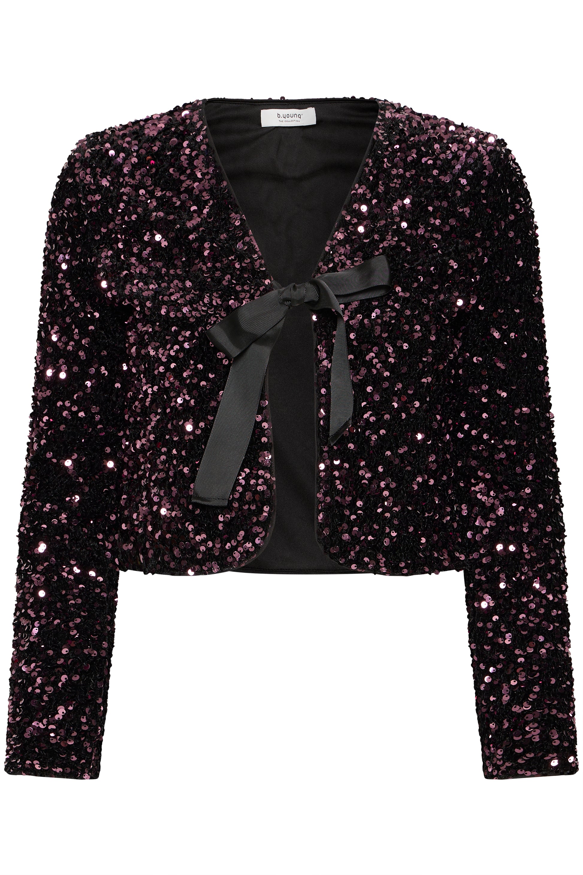 B Young Bypaillet V Bow Jacket | Fudge Sequin Mix