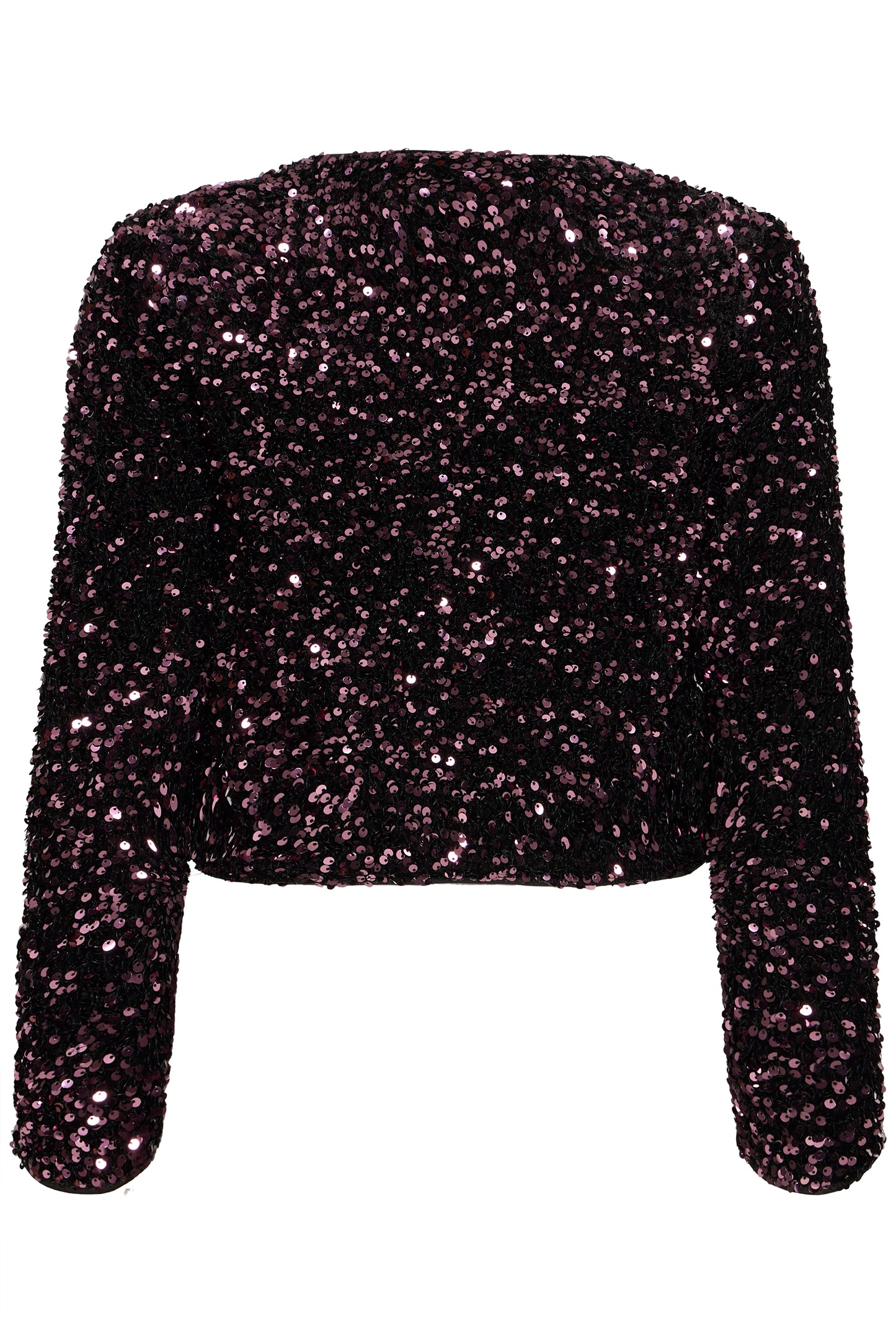 Bypaillet V Bow Jacket | Fudge Sequin Mix