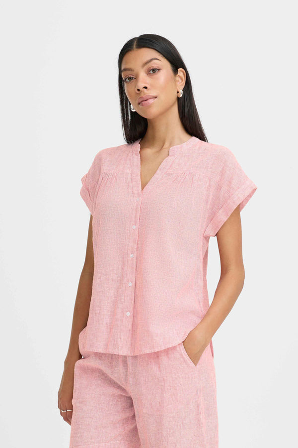 B Young Izola Shirt | Molten Lava Stripe