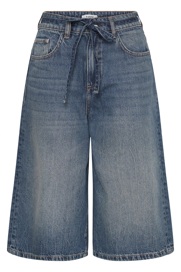 B Young Kalluna Shorts | Mid Blue Denim