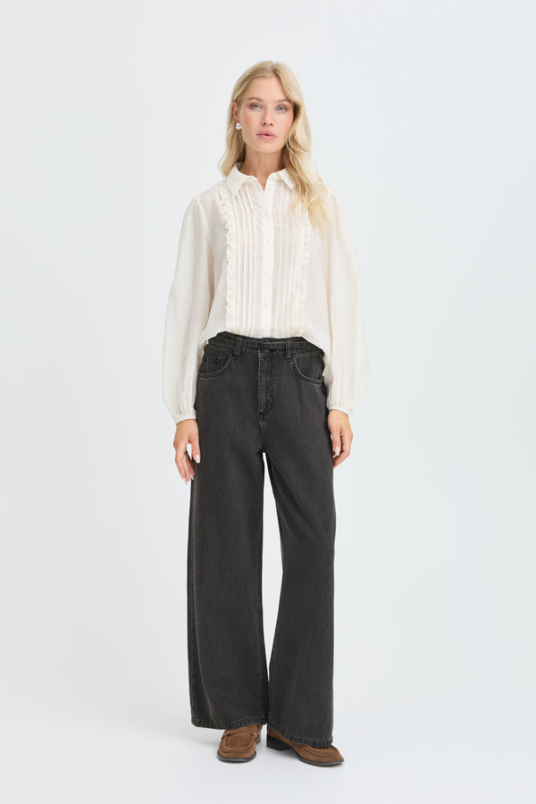 B Young Kimu Belt Jeans | Black Denim