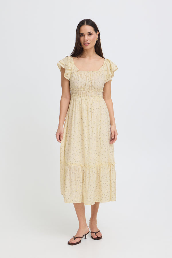 B Young Heloise Dress | Yellow Florals
