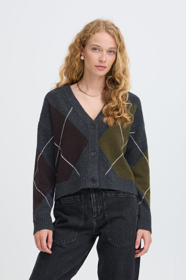 B Young Osmilla Cardigan | Dark Grey