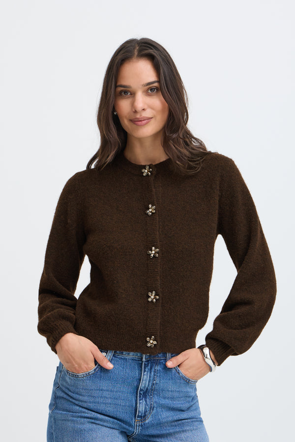 B Young Omea Deco Cardigan | Java Melange