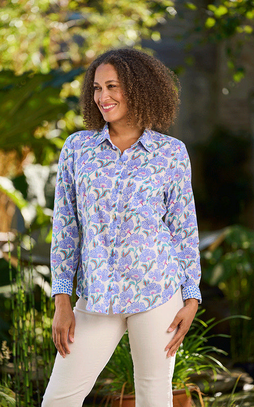 Sintra Cotton Shirt | Blue