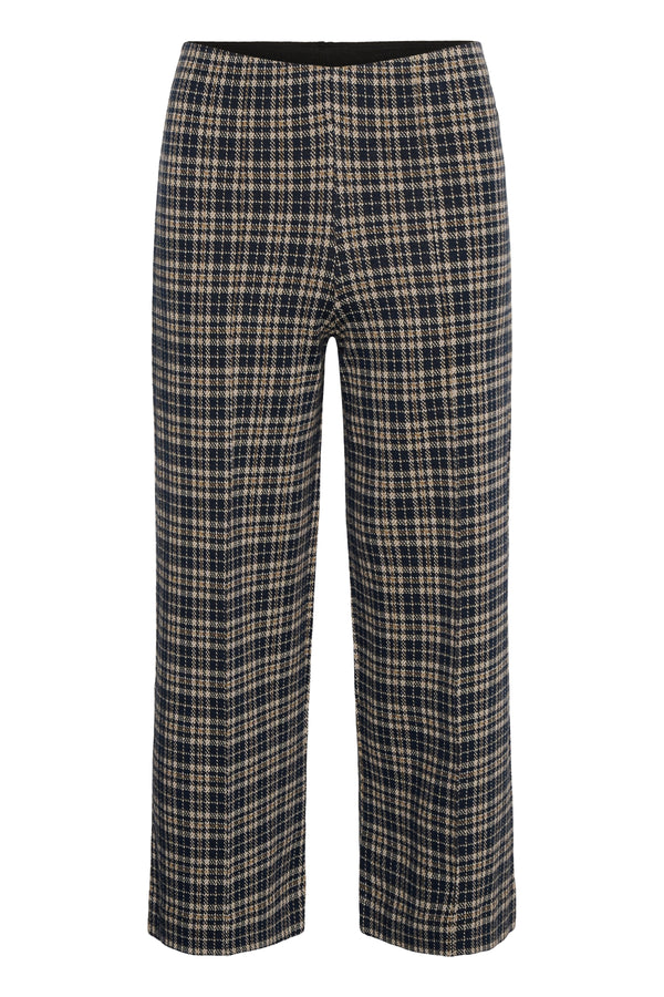 Part Two Ilisan Trousers | Dark Navy Check