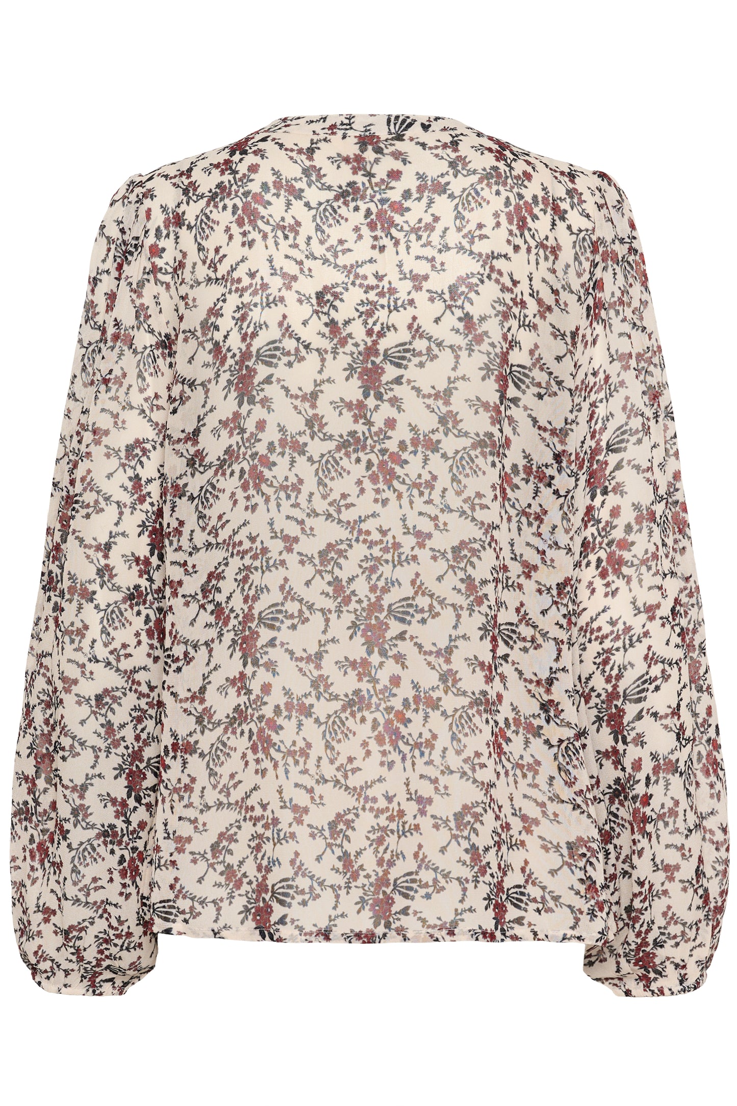 Part Two Sandi Blouse | Whitecap Gray Flower Bouquet
