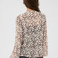 Part Two Sandi Blouse | Whitecap Gray Flower Bouquet