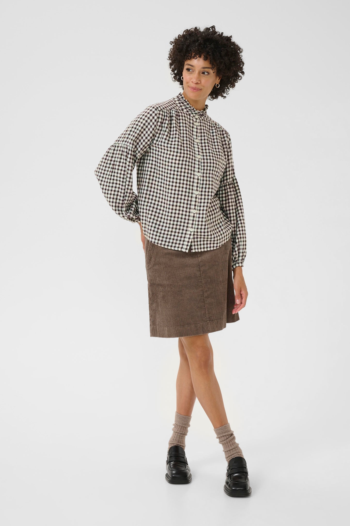 Part Two Samilla Shirt | Garnache Mini Check
