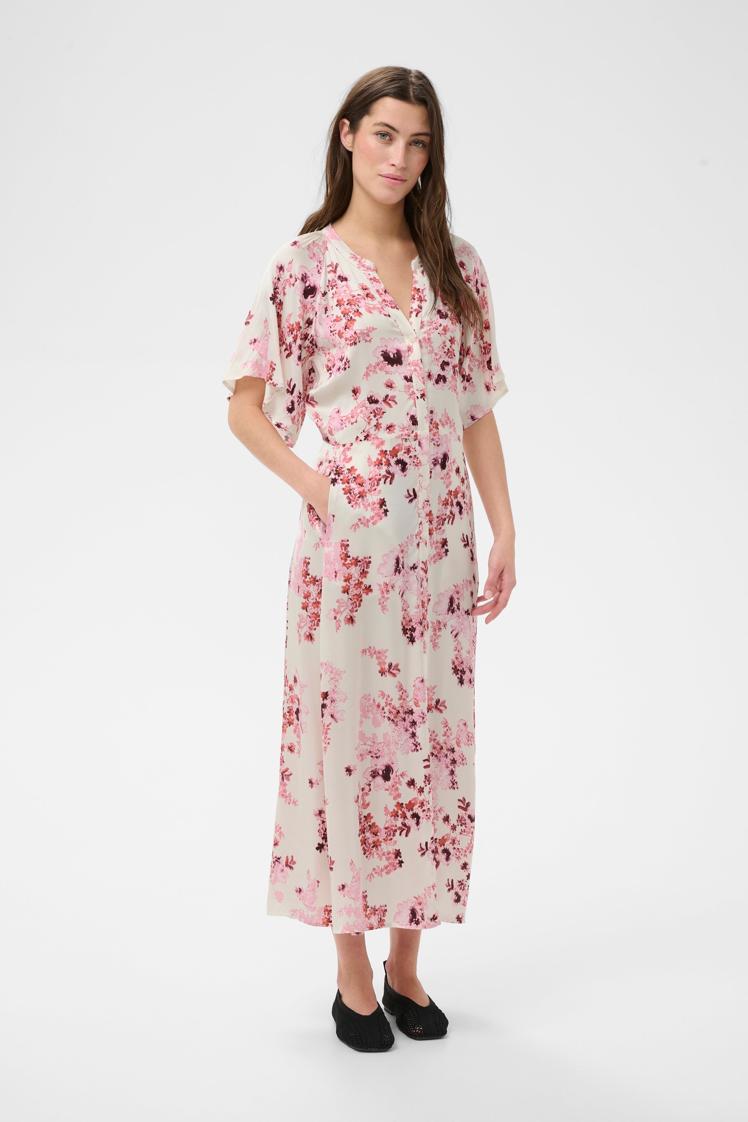 Alaja Dress | Pink Shadow Flower Print – The Tog Boutique