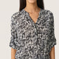 Soaked in Luxury Zaya Dress | Black Stroke Print
