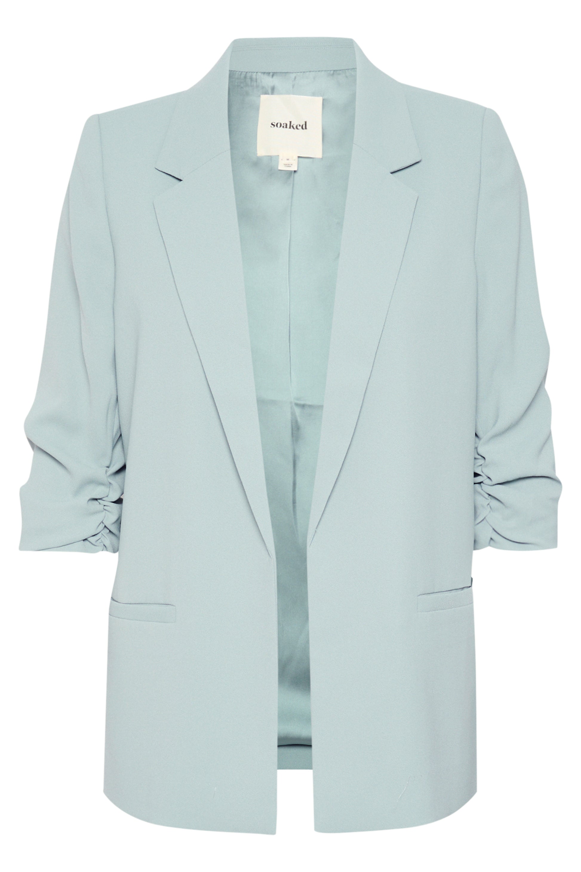 Soaked in Luxury Shirley Blazer | Silver Blue