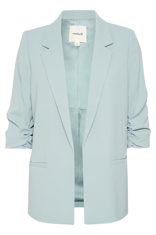 Soaked in Luxury Shirley Blazer | Silver Blue