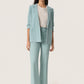 Soaked in Luxury Shirley Blazer | Silver Blue