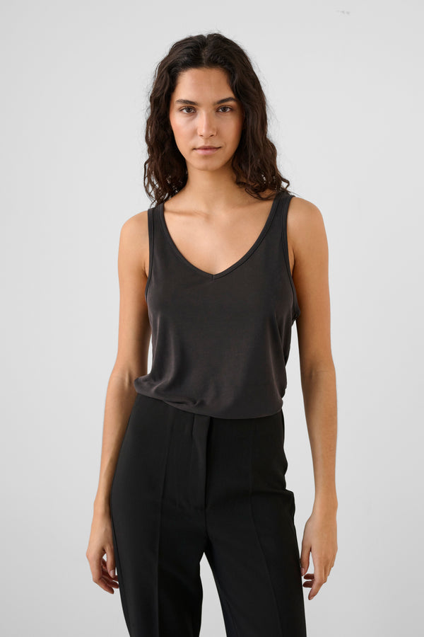 Soaked in Luxury Columbine Tank Top | Black