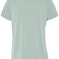 Soaked in Luxury Columbine V-Neck T-Shirt | Silver Blue