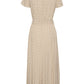 Soaked in Luxury Arjana Maxi Dress | Khaki Green & White Dot