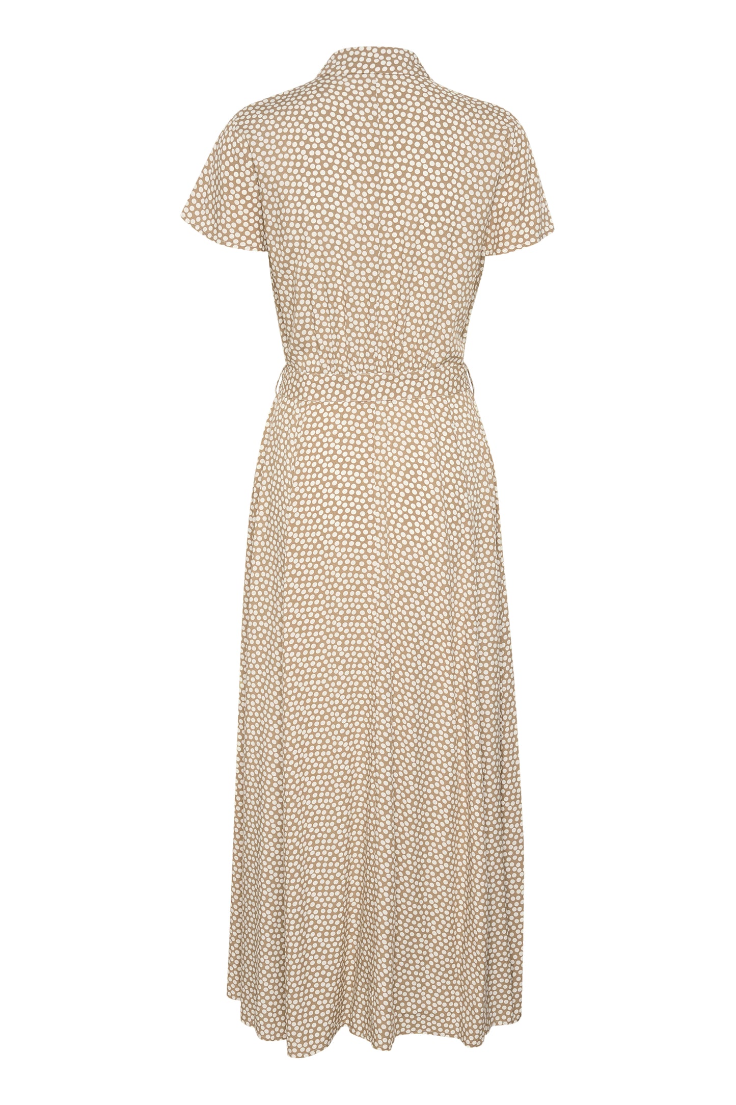 Soaked in Luxury Arjana Maxi Dress | Khaki Green & White Dot